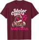 Motorcyclist Bike Women's Mascara Funny Women Biker T-Shirt - T-Shirt | Maroon