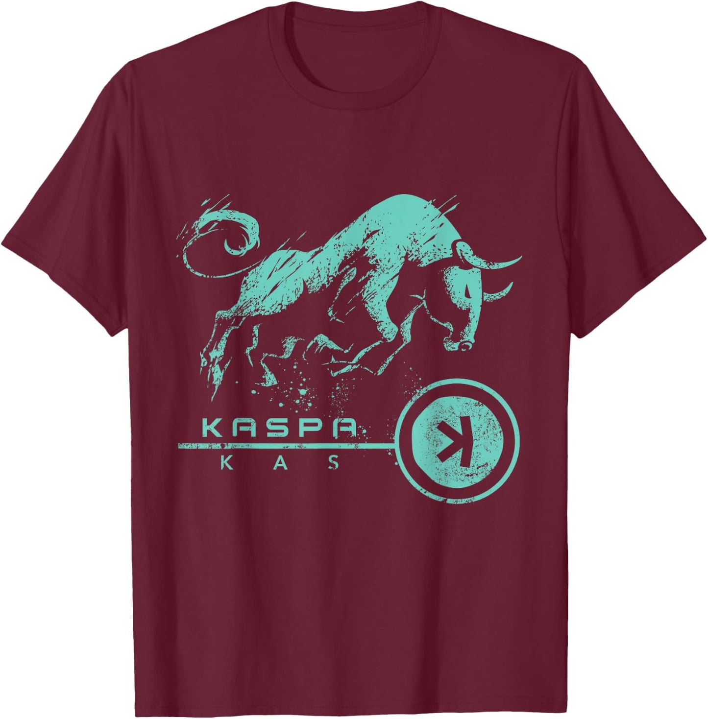 KAS crypto BULLRUN HODL Kaspa coin to be a millionaire T-Shirt - T-Shirt | Maroon