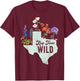 Wildflower Fields Wildflowers Bluebonnet Texas Spring T-Shirt - T-Shirt | Maroon