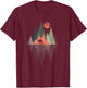 Animal Geometric Pattern Colorful Rhino T-Shirt - T-Shirt | Maroon