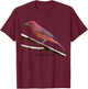 Summer Tanager Bird Ornithology Women Kids T-Shirt - T-Shirt | Maroon
