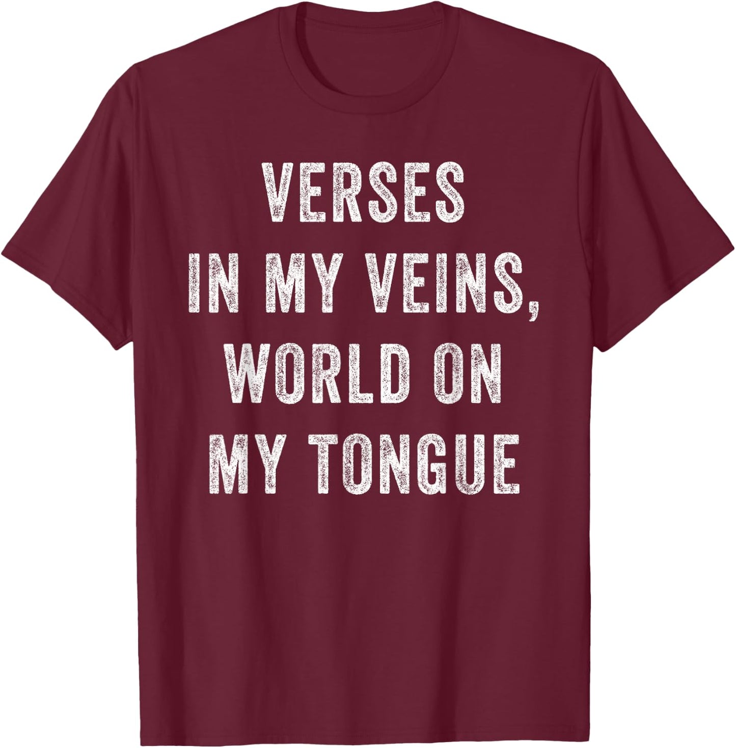Poetry Enthusiast Literature Slam Poet Men Women Writer T-Shirt - T-Shirt | Maroon