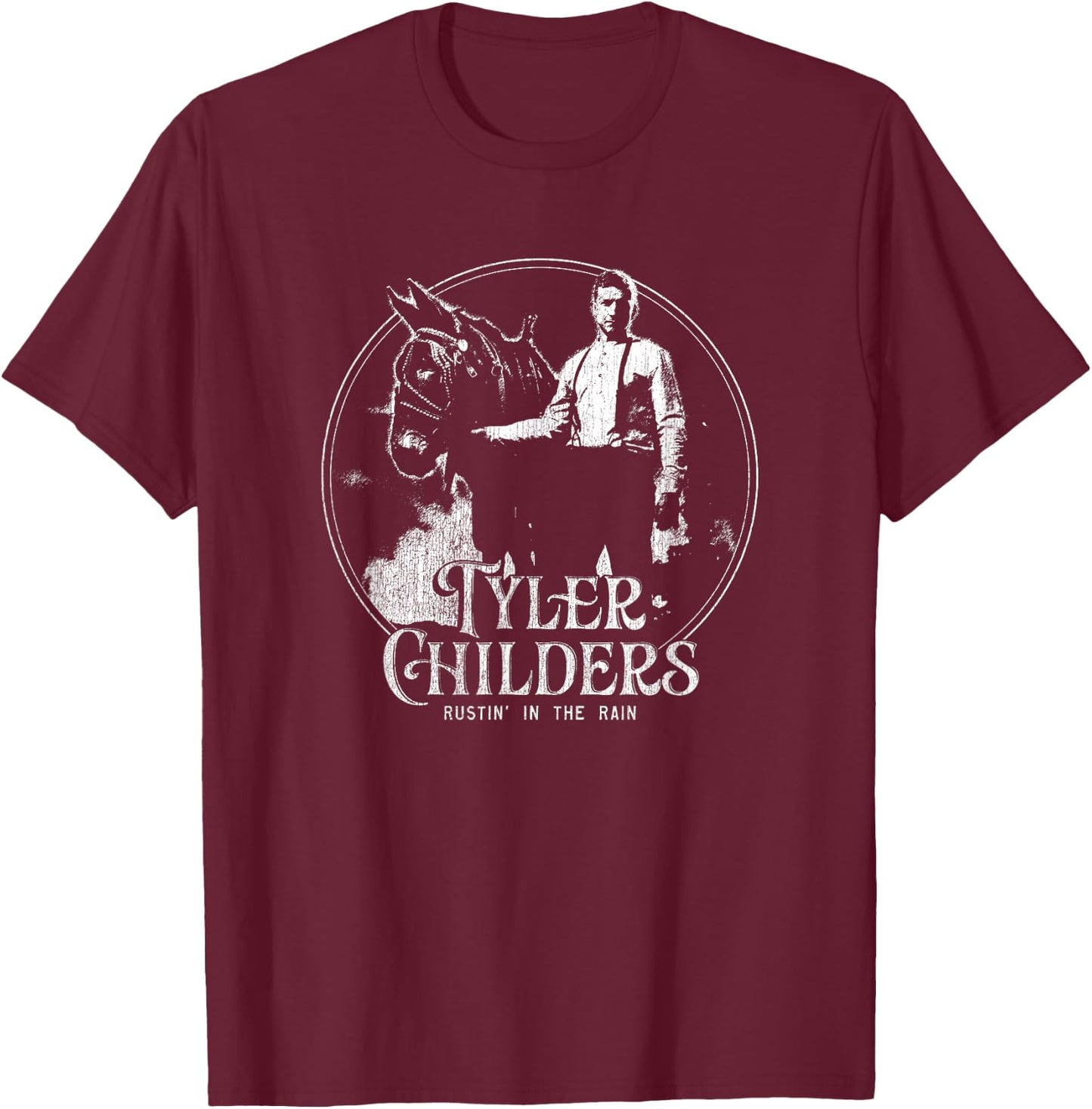 Tyler Childers - Rustin' In The Rain T-Shirt - T-Shirt | Maroon
