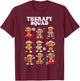 Therapy Squad Slp Ot Pt Team Christmas Gingerbread Xmas T-Shirt - T-Shirt | Maroon