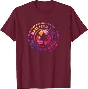 Recycled Star Stuff T-Shirt - T-Shirt | Maroon