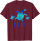 Fiji Islands Turtle Diving Diver T-Shirt - T-Shirt | Maroon