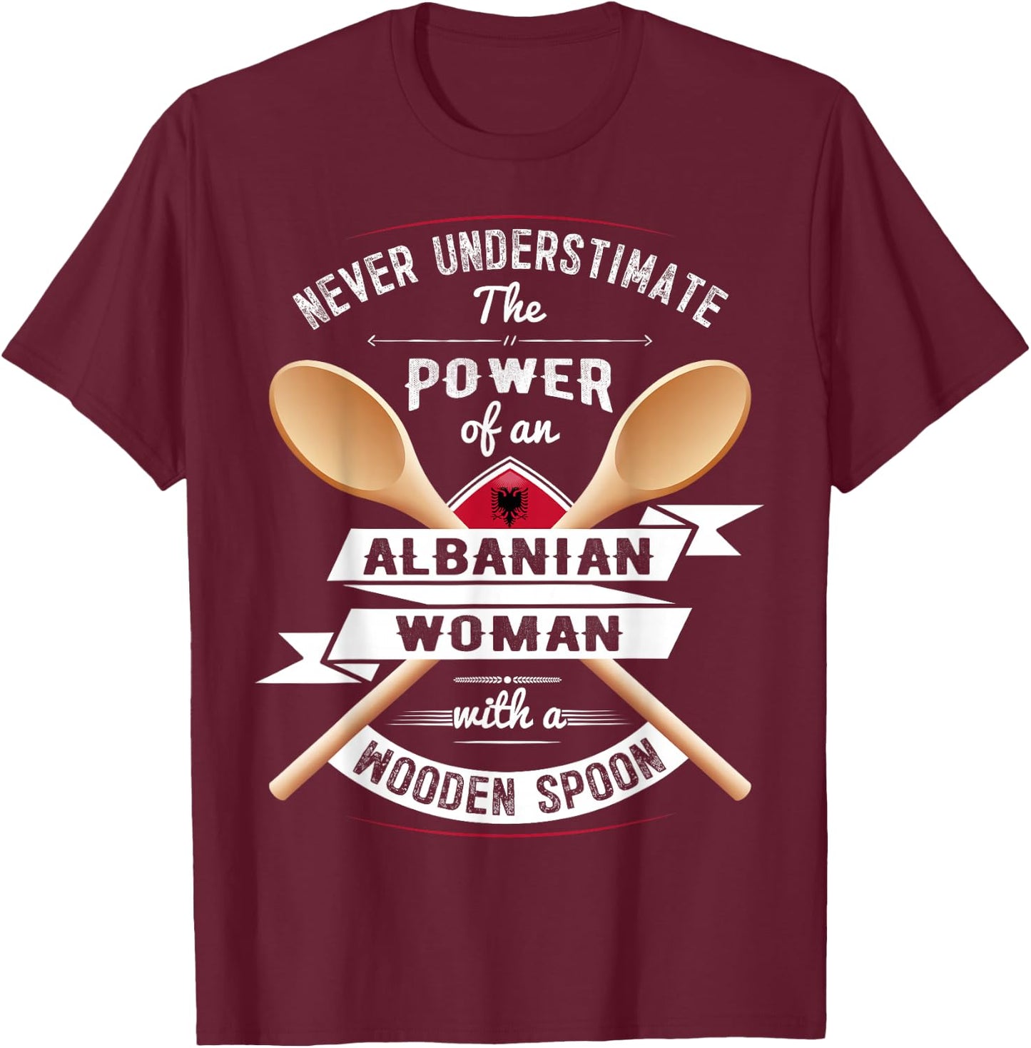 Albania Flag Souvenirs for Albanians Men & Women T-Shirt - T-Shirt | Maroon