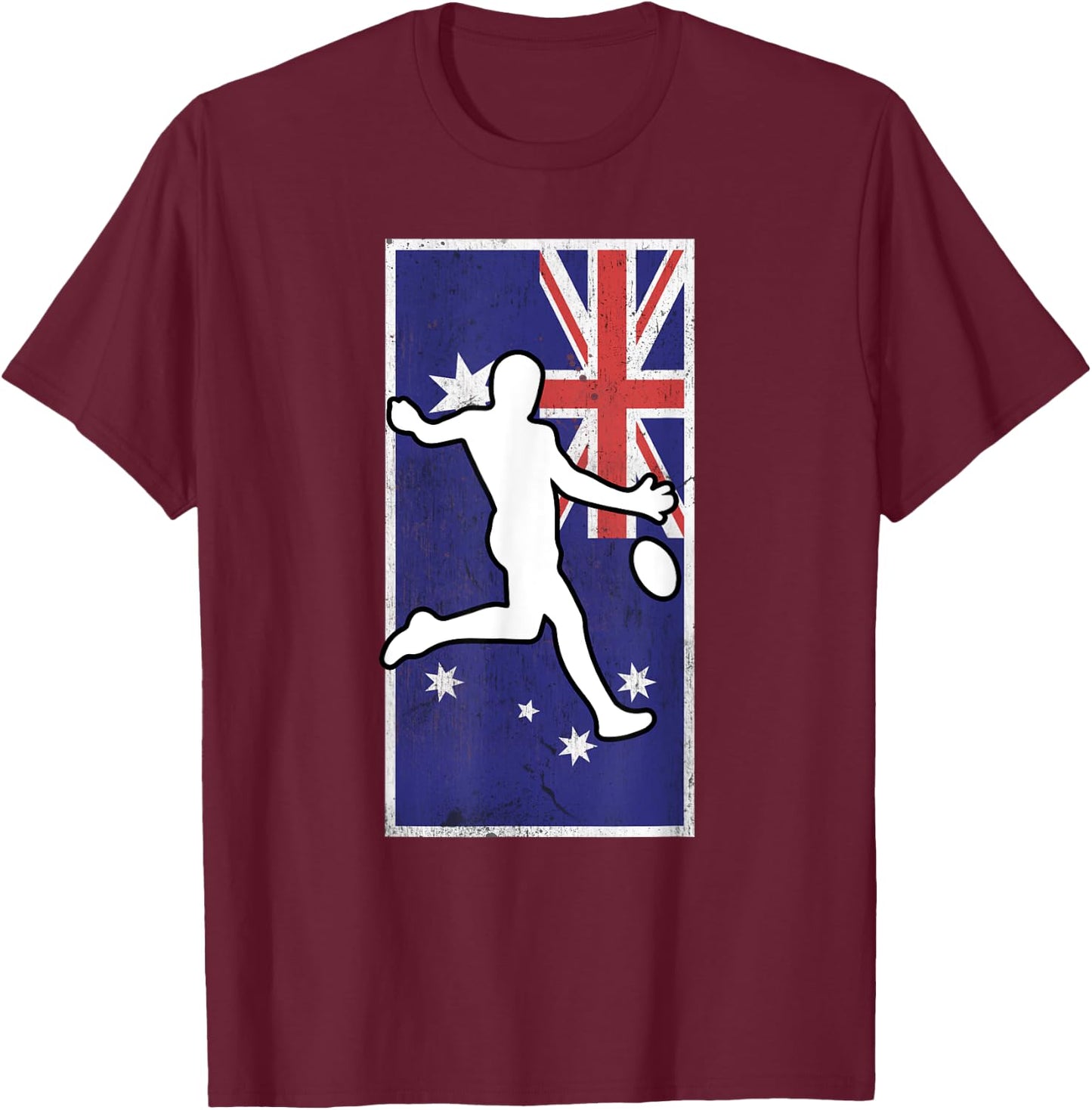 Great Aussie Sport Gift - Australian Rules Football Lovers T-Shirt - T-Shirt | Maroon