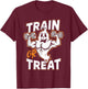 Train Or Treat T-Shirt - T-Shirt | Maroon