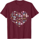 Sewing Quilting Machine Quilters Gift Sewing Lover Heart T-Shirt - T-Shirt | Maroon