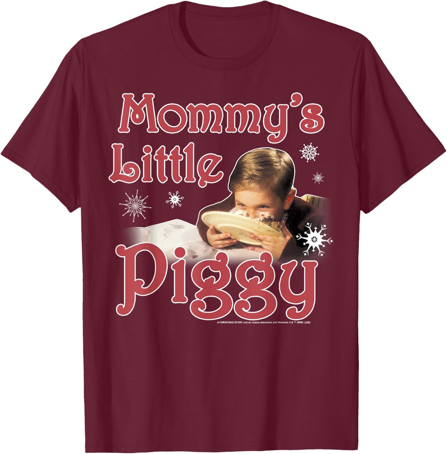 A Christmas Story Mommy's Little Piggy T-Shirt - T-Shirt | Maroon