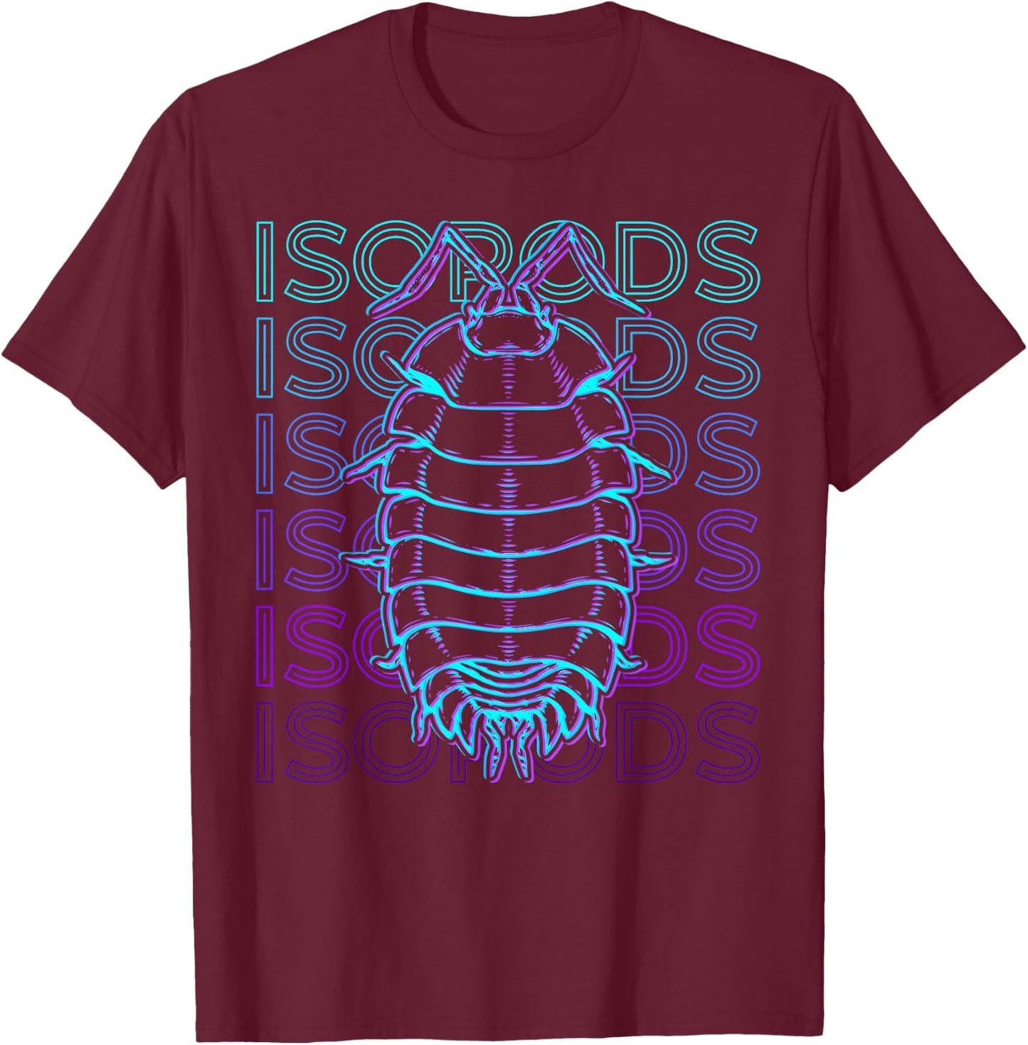 Isopods Bug Collector Retro T-Shirt - T-Shirt | Maroon