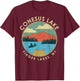 Finger Lakes NY New York Conesus Lake T-Shirt - T-Shirt | Maroon