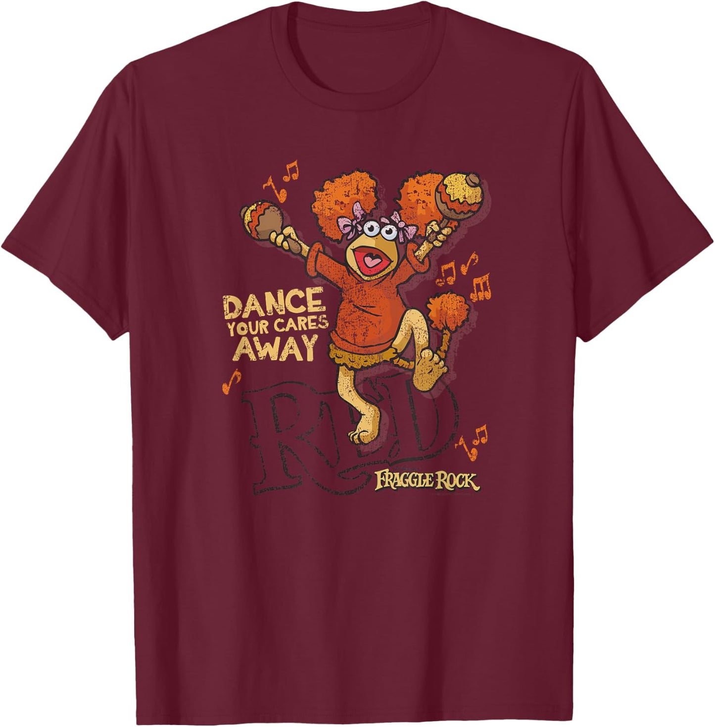 Fraggle Rock Dance T-Shirt - T-Shirt | Maroon