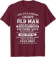 I'm A Spoiled Grumpy Old Man - Awesome Wife Born In April T-Shirt - T-Shirt | Maroon