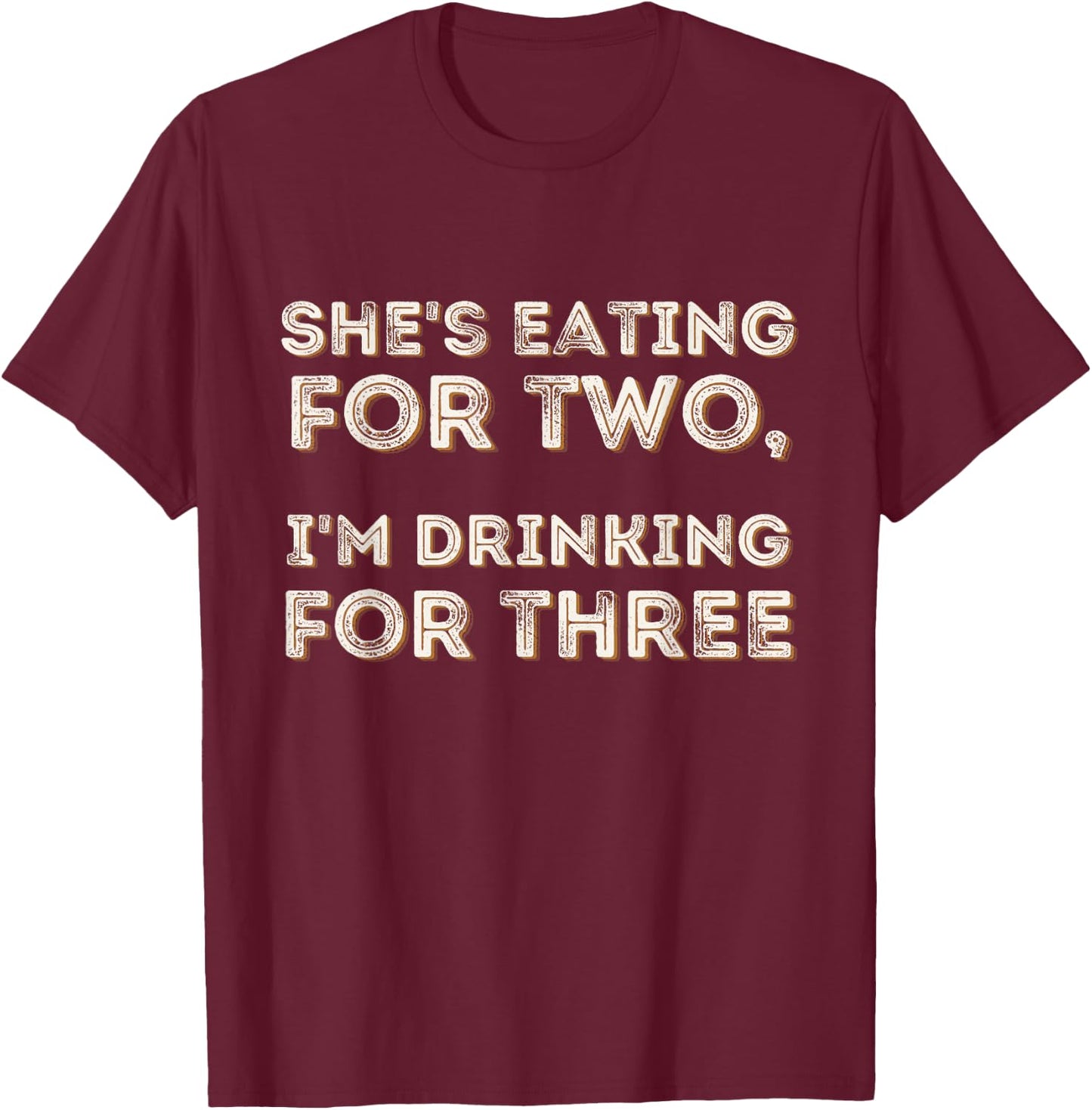 Funny New Dad & Expecting Father - Pregnancy Announcement T-Shirt - T-Shirt | Maroon