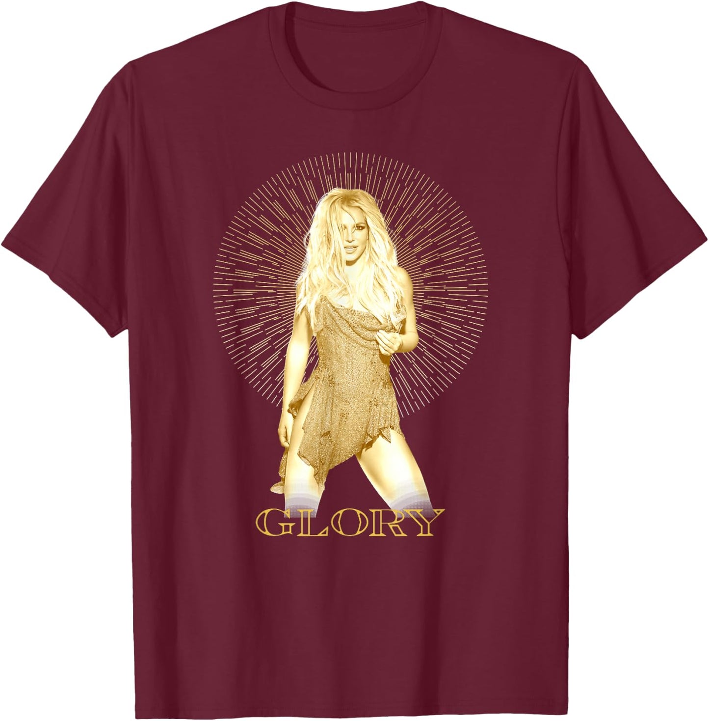 Britney Spears - Glory T-Shirt - T-Shirt | Maroon