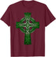 Irish Celtic Cross Knot Christian Holy Trinity Scottish Celt T-Shirt - T-Shirt | Maroon