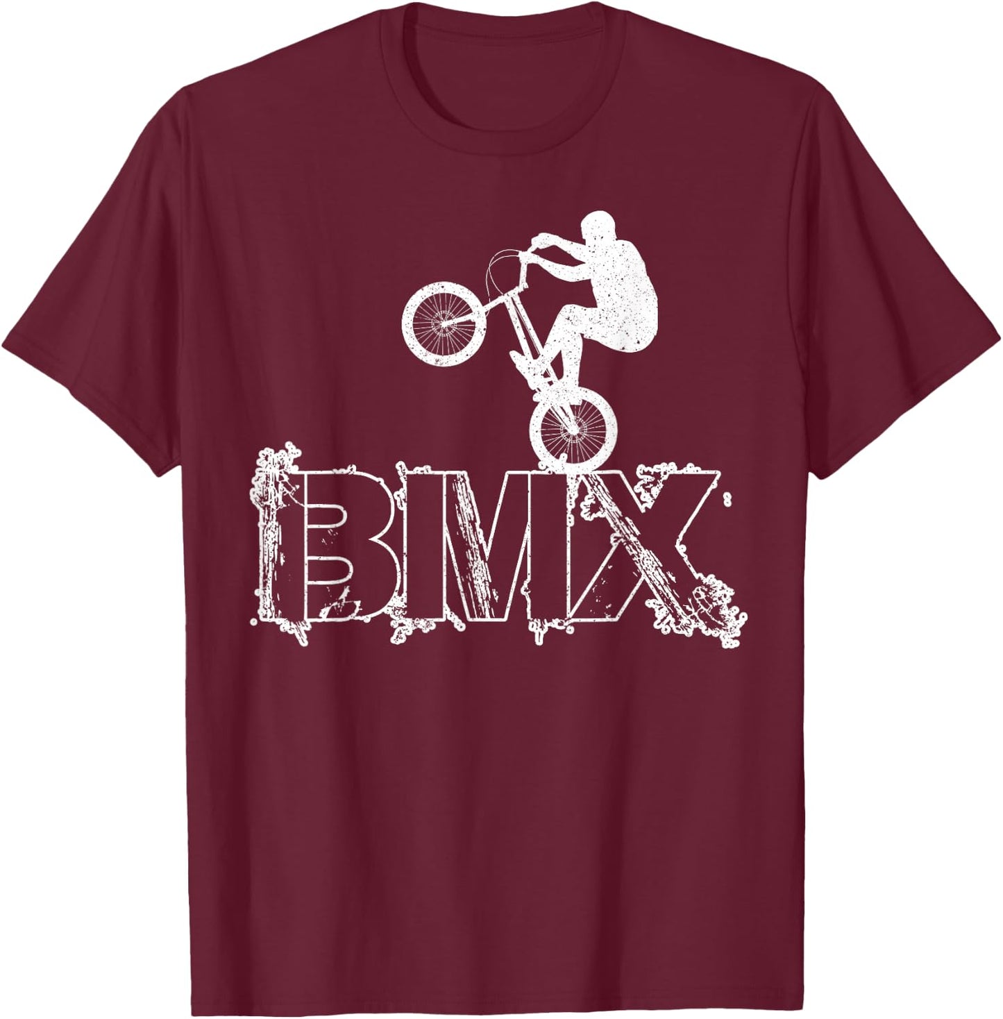 BMX Kids Boys Girls T-Shirt - T-Shirt | Maroon