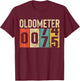 Funny 75 Years Old Oldometer Vintage 75th Birthday Odometer T-Shirt - T-Shirt | Maroon