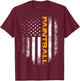 Vintage Paintball with American Flag for Sports Gift T-Shirt - T-Shirt | Maroon