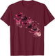 Vintage Butterflies Painted Collection for Butterfly Lovers T-Shirt - T-Shirt | Maroon