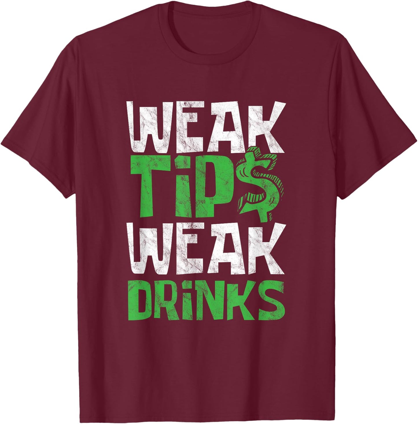 Bartender Small Tip Small Drinks Drinks Gift T-Shirt - T-Shirt | Maroon