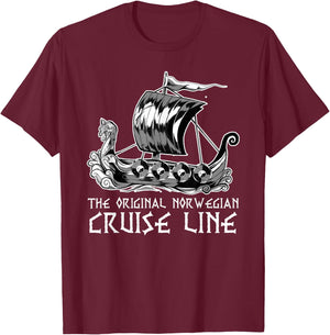 The Original Norweigian Cruise Line Cruising T-Shirt - T-Shirt | Maroon