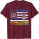 Men U.S Air Force Vietnam Veteran, USAF Veteran Flag Vintage T-Shirt - T-Shirt | Maroon