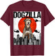 Funny Vintage Japanese Dogzilla Irish Wolfhound T-Shirt - T-Shirt | Maroon