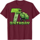 Marvel Avengers Hulk Smash 7th Birthday T-Shirt - T-Shirt | Maroon