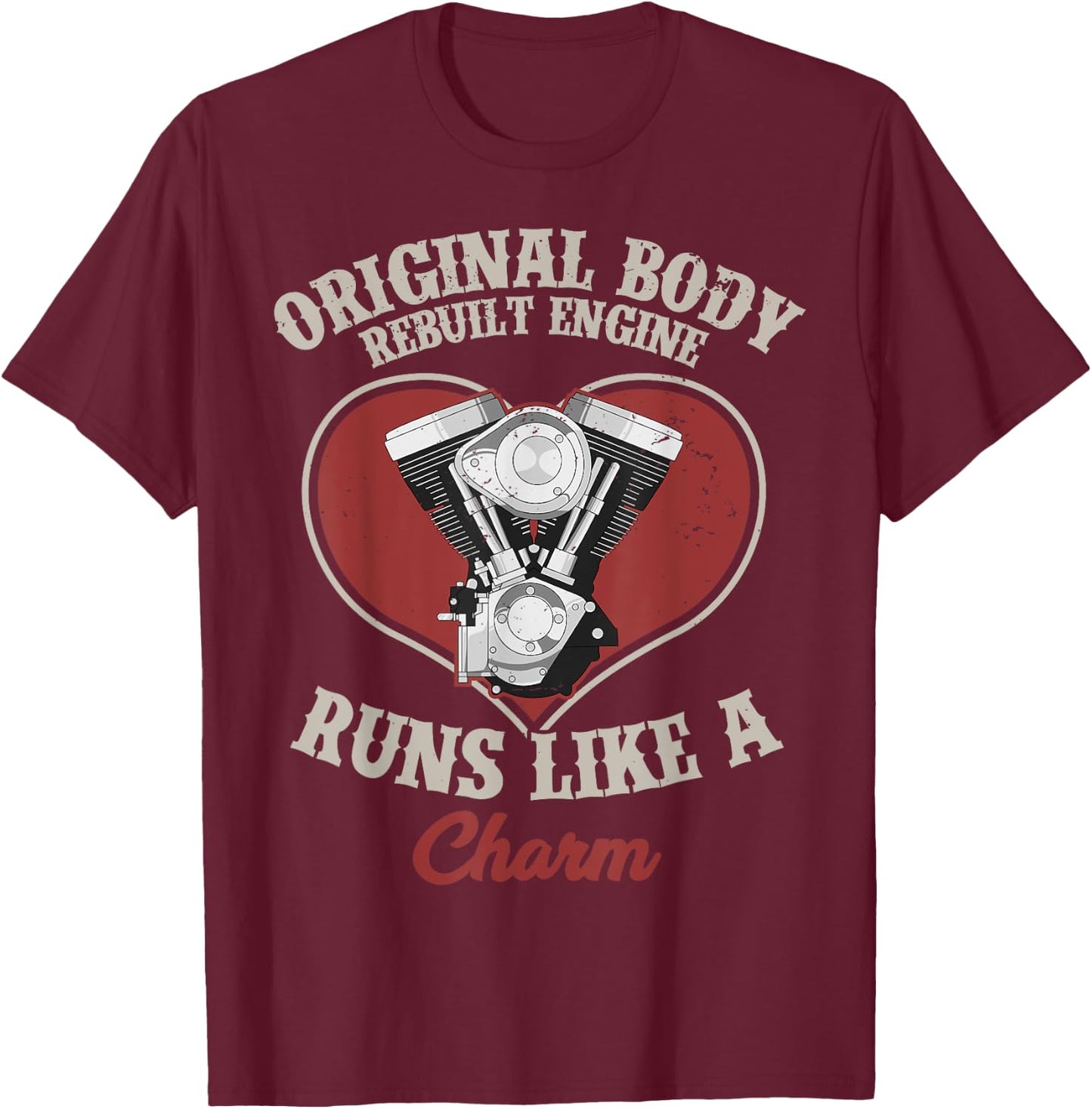 Funny Open Heart Surgery Recovery Survivor Gift Men Women T-Shirt - T-Shirt | Maroon