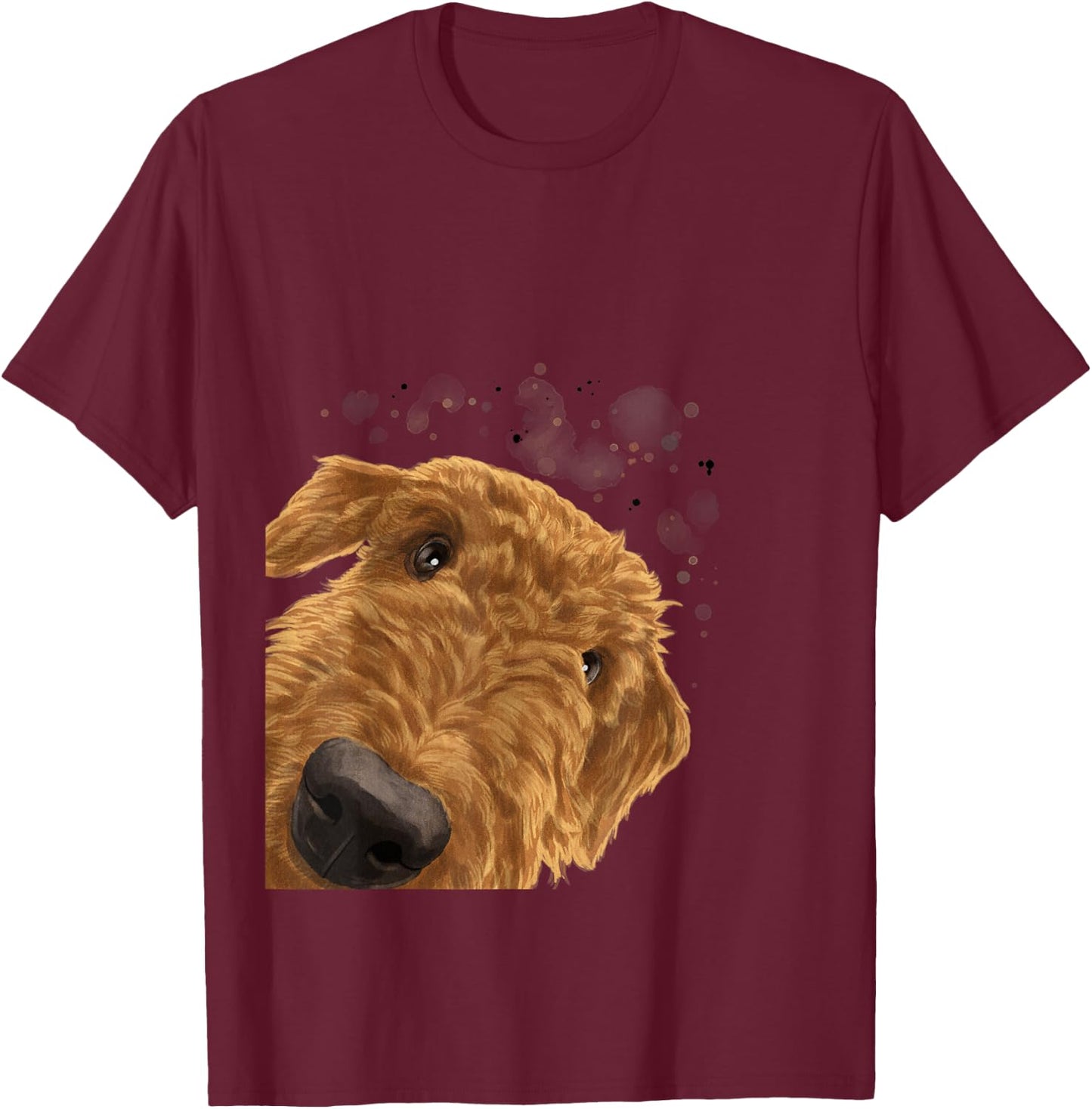 Funny Dog Airedale Terrier Men Women Kids T-Shirt - T-Shirt | Maroon