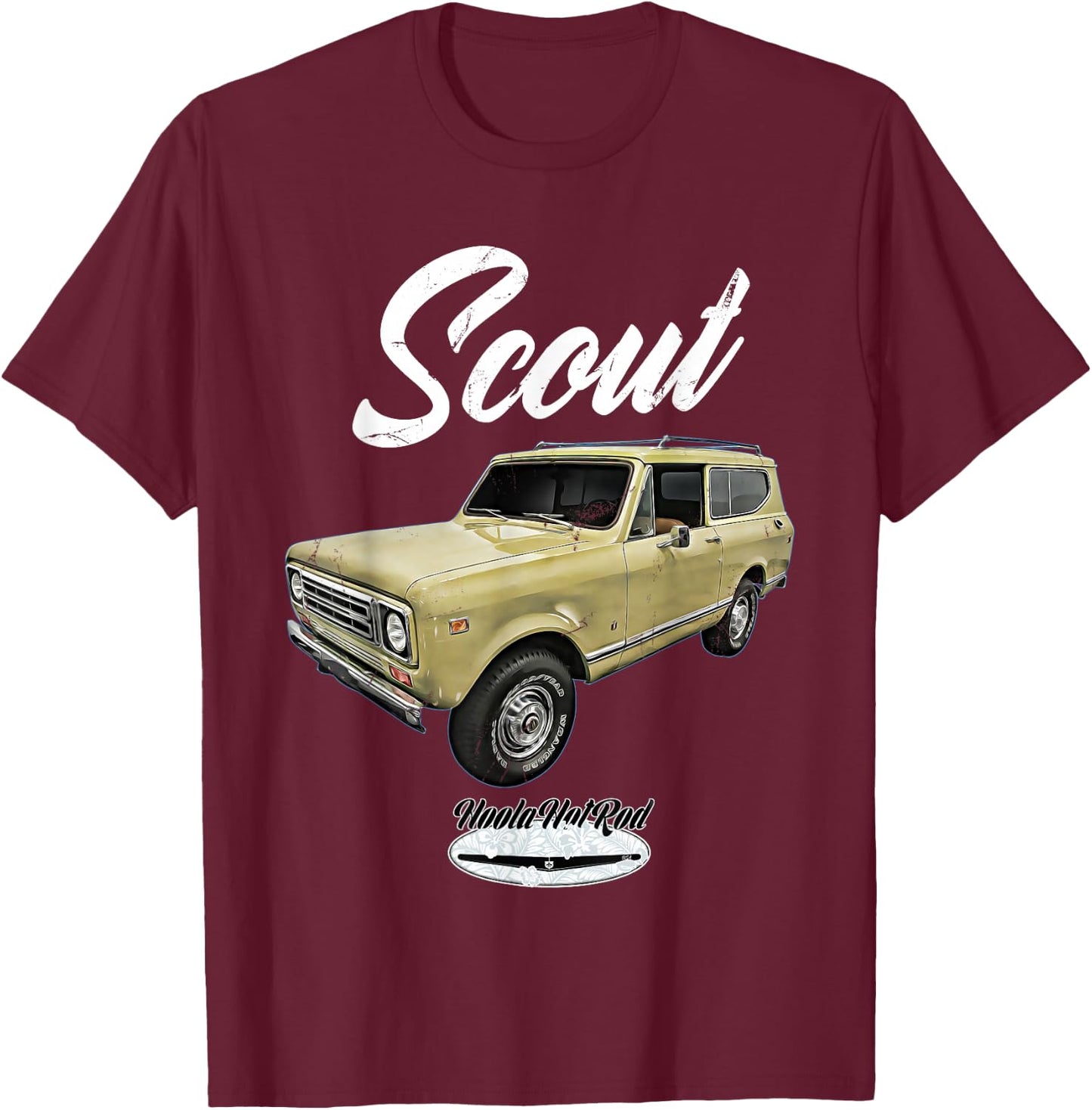 Scout,classic,truck,pickup,international,harvester,oldtimer T-Shirt - T-Shirt | Maroon