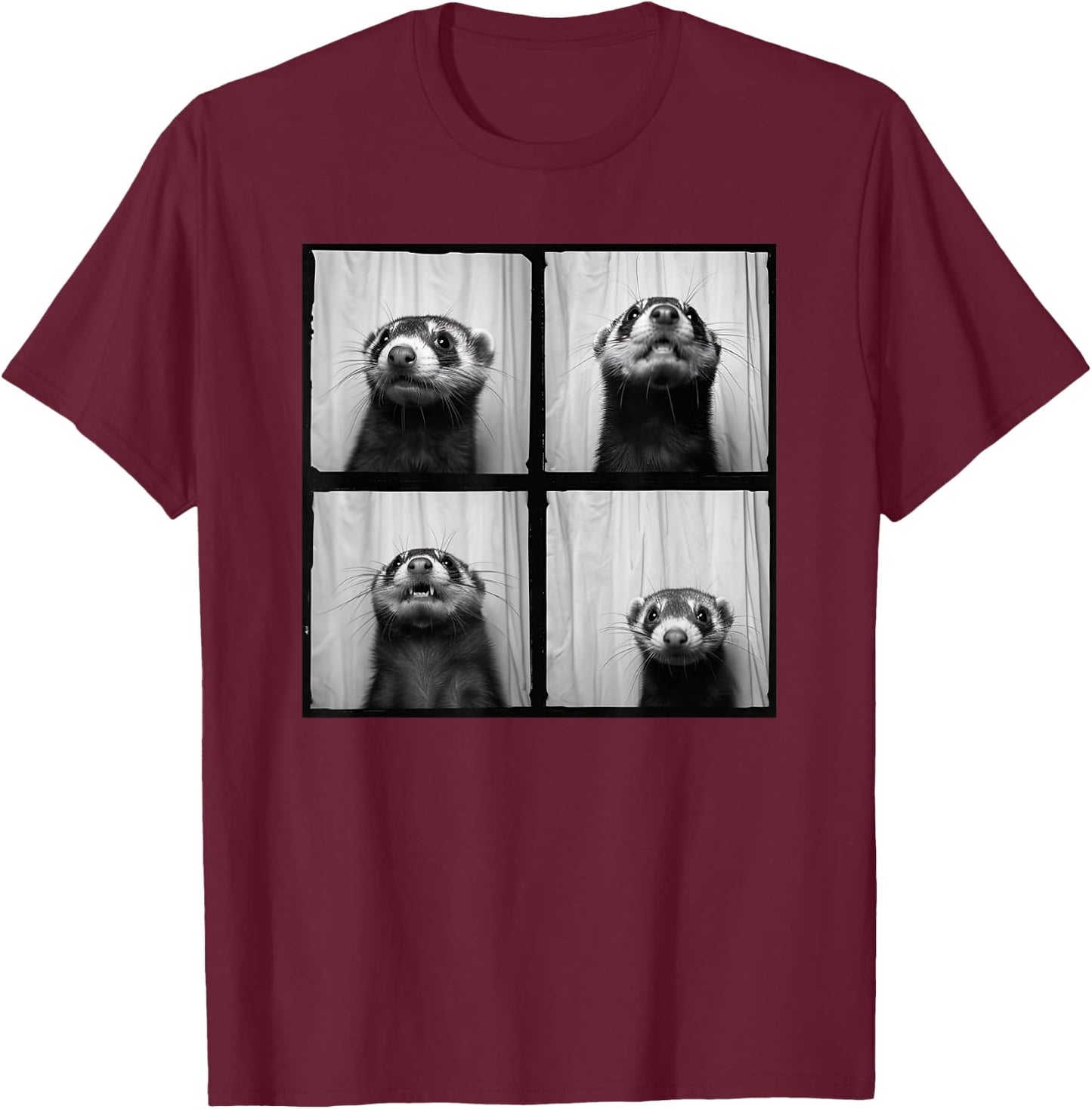Pet Ferret Face Love Ferrets Funny Ferret T-Shirt - T-Shirt | Maroon