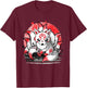 Laughing nine-tails Kitsune Japanese Fox Kids Teens Girls T-Shirt - T-Shirt | Maroon