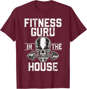 Fitness Guru in the House Personal Trainer T-Shirt - T-Shirt | Maroon