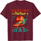Surfing Partner Calls Me Dad Father's Day Surfer Lover T-Shirt - T-Shirt | Maroon