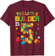 Building Blocks 5 Years Old Birthday Boy T-Shirt - T-Shirt | Maroon