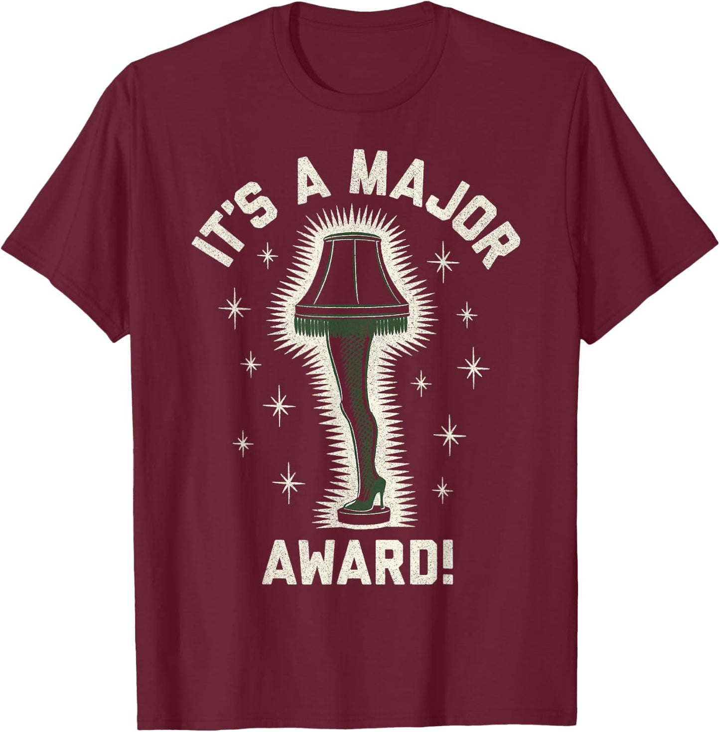 A Christmas Story It's A Major Award T-Shirt - T-Shirt | Maroon