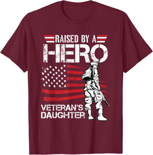 Veteran Daughter Month Of The Military Child Army Kids T-Shirt - T-Shirt | Maroon
