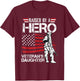 Veteran Daughter Month Of The Military Child Army Kids T-Shirt - T-Shirt | Maroon