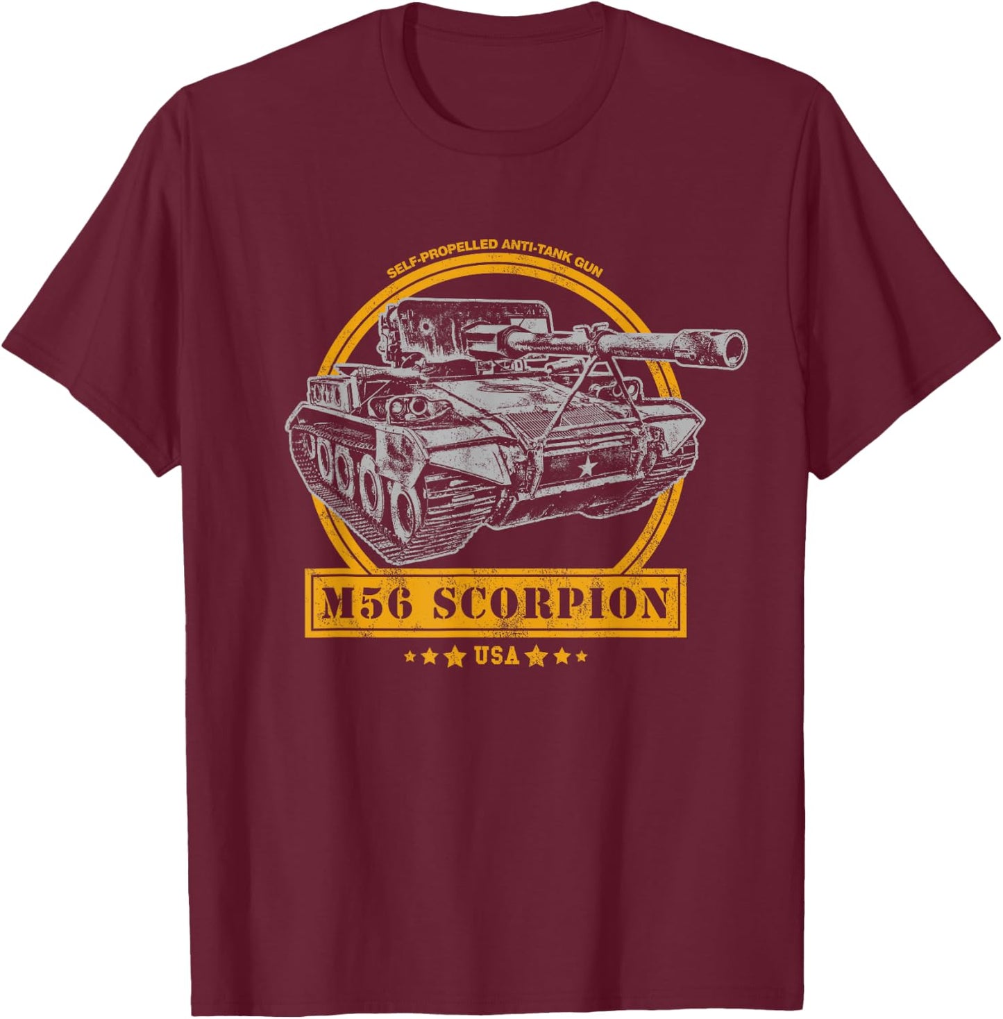 M56 Scorpion SPG T-Shirt - T-Shirt | Maroon