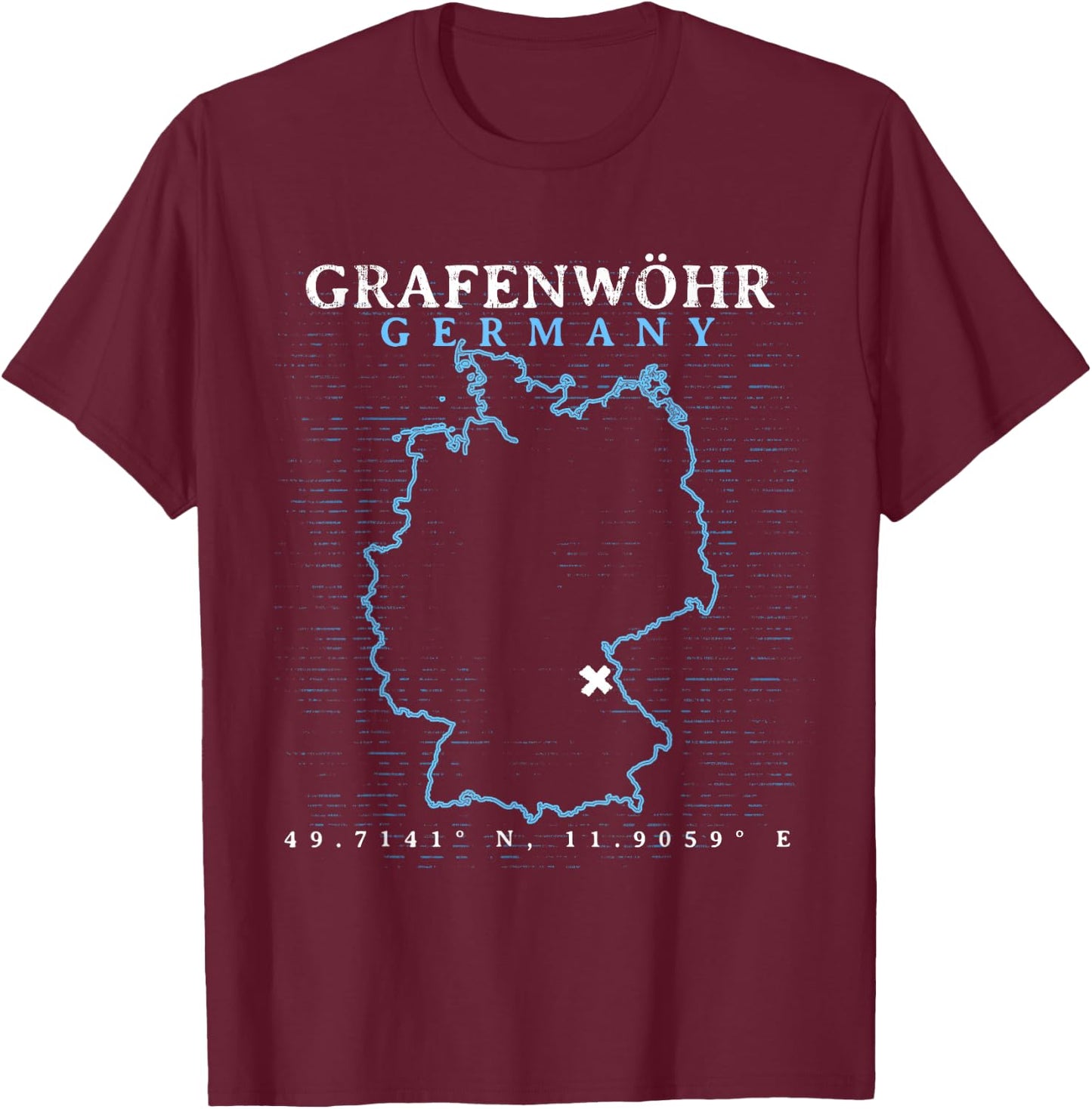 Germany Grafenwöhr T-Shirt - T-Shirt | Maroon