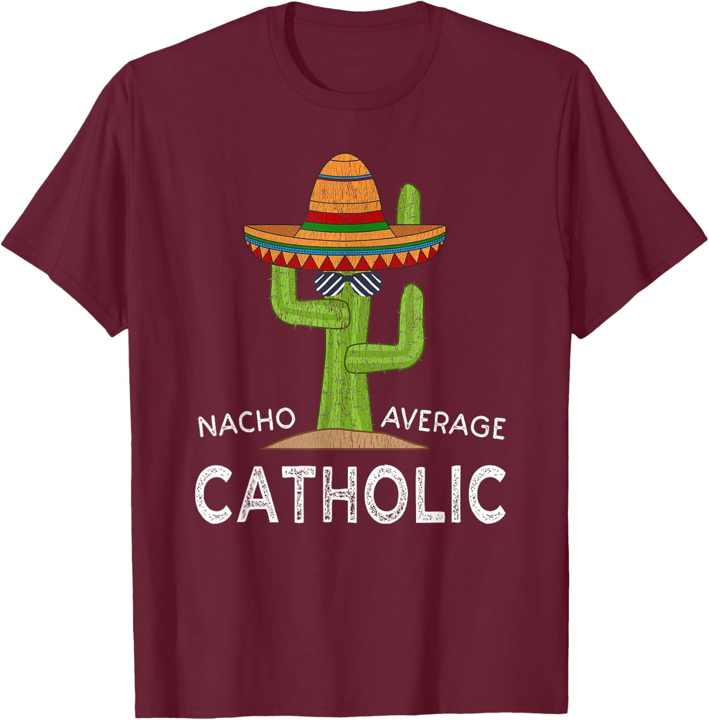 Fun Cute Catholicism Joke Humor Saying | Funny Catholic T-Shirt - T-Shirt | Maroon