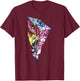 Power Rangers Retro Full On Megazord Float T-Shirt - T-Shirt | Maroon