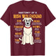 Irish Wolfhound Anatomy Funny Dog Mom Dad Gift Women Girls Kids T-Shirt - T-Shirt | Maroon