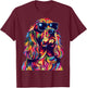 Cocker Spaniel Lovers Pop Art Funny English Cocker Spaniel T-Shirt - T-Shirt | Maroon