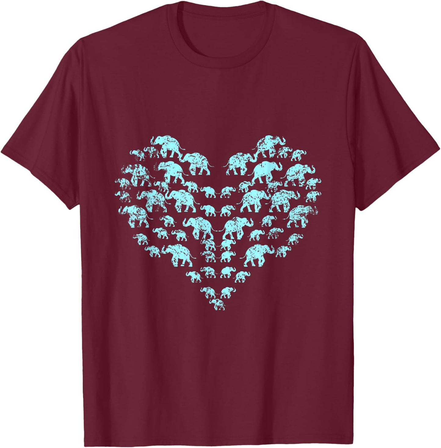 Love Elephant T-Shirt - T-Shirt | Maroon