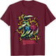 Dungeons & Dragons Electric Dice Roll T-Shirt - T-Shirt | Maroon